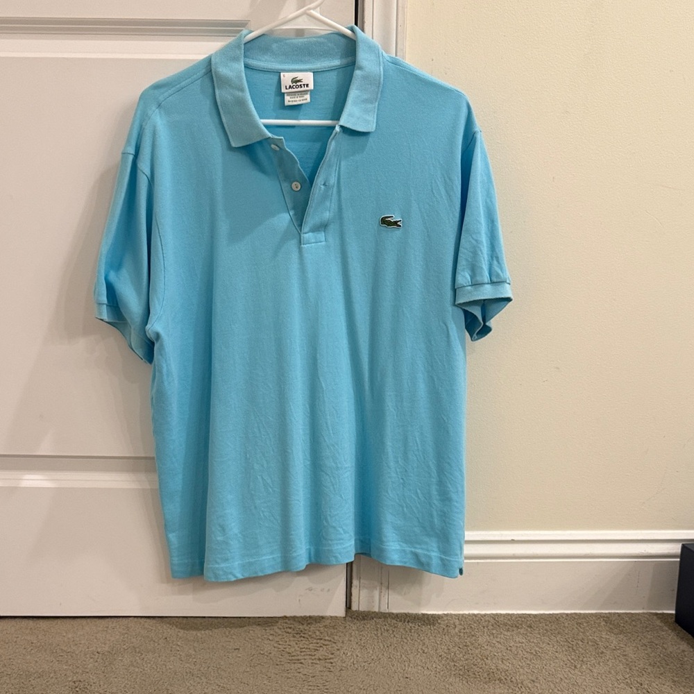 Lacoste Men's Light Blue Polo Shirt